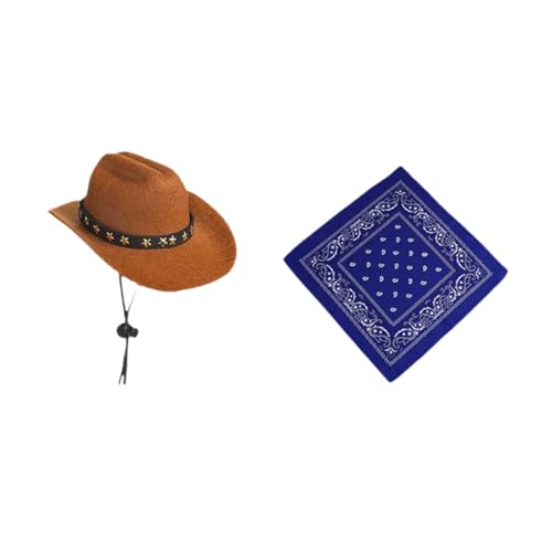 perfk Gänse Outfit mit Bandana Schal Halloween Gartengans Kleidung Cowboy Hut Western Cowboy Rasenkostüm für Terrasse Hof, Blauer Anzug perfk Gänse Outfit mit Bandana Schal Halloween Gartengans Kleidung Cowboy Hut Western Cowboy Rasenkostüm für Terrasse Hof, Blauer Anzug von perfk