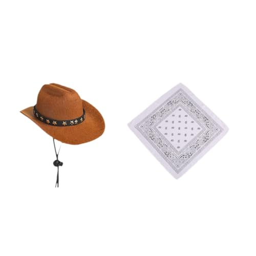 perfk Gänse Outfit mit Bandana Schal Halloween Gartengans Kleidung Cowboy Hut Western Cowboy Rasenkostüm für Terrasse Hof, Weißer Anzug perfk Gänse Outfit mit Bandana Schal Halloween Gartengans Kleidung Cowboy Hut Western Cowboy Rasenkostüm für Terrasse Hof, Weißer Anzug von perfk