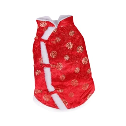 perfk Hunde-Tang-Kostüm, Haustierkleidung, Weste, warme Winterbekleidung, Neujahrs-Hundekostüm, Hundemantel mit Knotenknöpfen für Haustiergeschenke, S perfk Hunde-Tang-Kostüm, Haustierkleidung, Weste, warme Winterbekleidung, Neujahrs-Hundekostüm, Hundemantel mit Knotenknöpfen für Haustiergeschenke, S von perfk