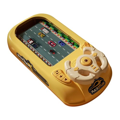 perfk Kinder-Lenkrad-Spielzeug, Musikspielzeug, Auto-Spielzeugspiel, simuliertes Fahren, musikalisches Rennauto, Autospielzeug für den Vorschulbereich, ab 3, Gelb perfk Kinder-Lenkrad-Spielzeug, Musikspielzeug, Auto-Spielzeugspiel, simuliertes Fahren, musikalisches Rennauto, Autospielzeug für den Vorschulbereich, ab 3, Gelb von perfk