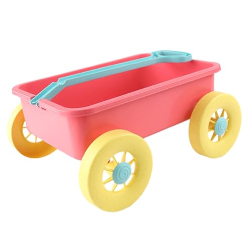 perfk Kinderwagen-Spielzeug, Baufahrzeug, Strandspielspielzeug, Ziehauto-Spielzeug für Gartenarbeit, Meer, Innenstrand von perfk