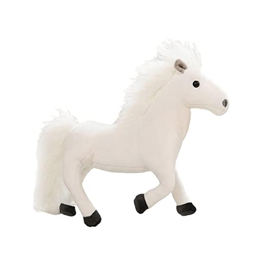 perfk Kuscheltiere Pferd Kuscheltier Plüschtier für Schlafzimmer Wohnzimmer Dekoration, Weiß perfk Kuscheltiere Pferd Kuscheltier Plüschtier für Schlafzimmer Wohnzimmer Dekoration, Weiß von perfk