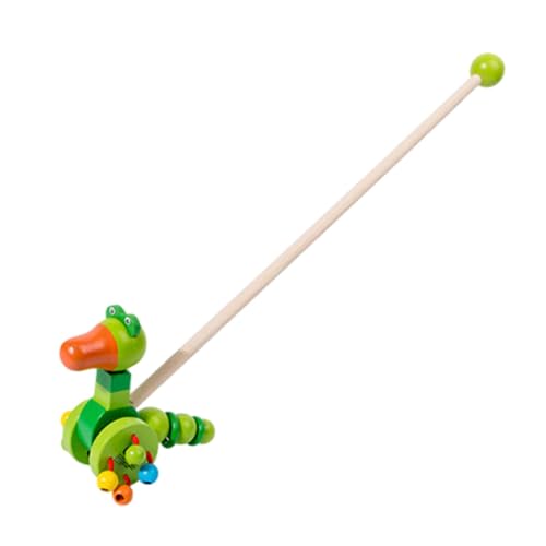 perfk Laufspielzeug zum Schieben, Krabbelspielzeug für Babys im Vorschulalter, Krabbelspielzeug für Kinder aus Holz, Raupe von perfk