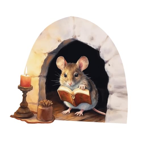 perfk Maus -Lesebuch in der Maus -Loch -Wandaufkleber Wandkunstdekoration Moderner Hintergrund PVC Wallpaper für Holiday School perfk Maus -Lesebuch in der Maus -Loch -Wandaufkleber Wandkunstdekoration Moderner Hintergrund PVC Wallpaper für Holiday School von perfk