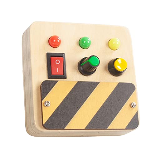 perfk Montessori Sensory Busy Boards Zubehör LED Lichtschalter Kind Busy Board DIY Erkenntnisspiel Frühes Lernspielzeug Sensorisches Spielzeug, Stil b von perfk
