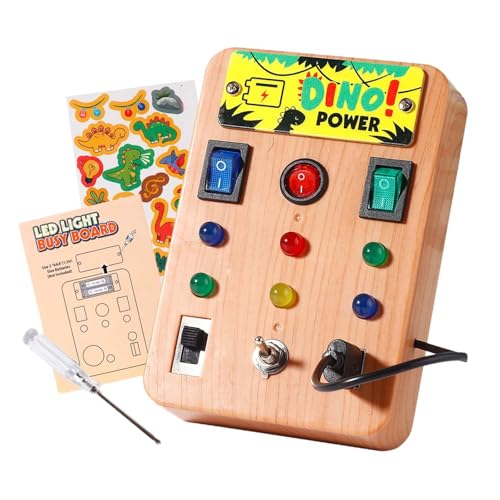 perfk Montessori-Spielzeug, Beschäftigt-Brett, Schalterspielzeug, Feinmotorik, Sensorisches Brett, Frühpädagogik für Kinder, Geburtstagsgeschenk, s perfk Montessori-Spielzeug, Beschäftigt-Brett, Schalterspielzeug, Feinmotorik, Sensorisches Brett, Frühpädagogik für Kinder, Geburtstagsgeschenk, s von perfk