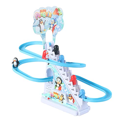 perfk Pinguin Rennstrecke Spiel mit Musik Kleiner Pinguin Rutsche Spielset Pinguin Treppensteigen Spielzeug Kleine Pinguin Spielzeug Treppe für Kleinkinder, 6 Pinguin perfk Pinguin Rennstrecke Spiel mit Musik Kleiner Pinguin Rutsche Spielset Pinguin Treppensteigen Spielzeug Kleine Pinguin Spielzeug Treppe für Kleinkinder, 6 Pinguin von perfk
