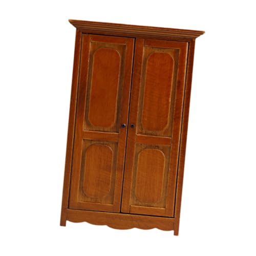 perfk Puppenhaus-Garderobe, Puppenhaus-Schrank, 1:12, Doppeltür, Miniatur-Kleider-Organizer, Geburtstagsgeschenk, Miniatur-Puppenhaus-Garderobe perfk Puppenhaus-Garderobe, Puppenhaus-Schrank, 1:12, Doppeltür, Miniatur-Kleider-Organizer, Geburtstagsgeschenk, Miniatur-Puppenhaus-Garderobe von perfk