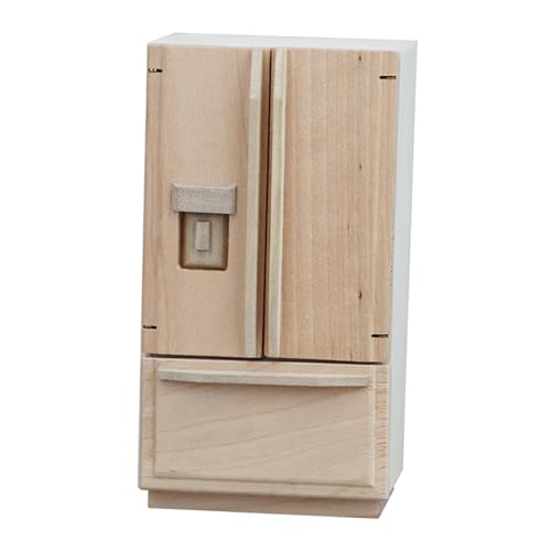 perfk Puppenhaus Miniatur Kühlschrank Puppenhaus Möbel Maßstab 1/12 Holzmöbel perfk Puppenhaus Miniatur Kühlschrank Puppenhaus Möbel Maßstab 1/12 Holzmöbel von perfk