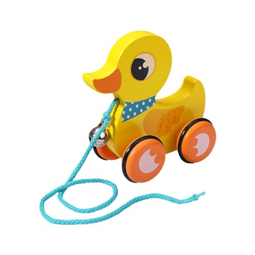 perfk Push-Pull-Spielzeug, handgefertigtes Holz-Pull-Spielzeug, Tier-Schiebe- und Ziehspielzeug für Kinder, Kinder ab 1 Jahr, Jungen und Mädchen, Geschenke, Ente perfk Push-Pull-Spielzeug, handgefertigtes Holz-Pull-Spielzeug, Tier-Schiebe- und Ziehspielzeug für Kinder, Kinder ab 1 Jahr, Jungen und Mädchen, Geschenke, Ente von perfk