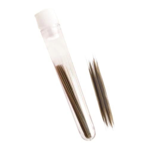 perfk Simulierte Katzenbärte gefüllte Spielzeugschnurrhaare einfach zu verwendende Mehrzweckpuppenbärte künstlicher Tierbart für handgefertigtes DIY-Dekor, Schwarz Und Braun, 0.2 Mm von perfk