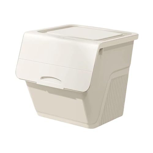 perfk Spielzeug-Aufbewahrungsbox, großes Fassungsvermögen, platzsparend, 56 l, stapelbar, Spielzeug-Organizer-Truhe, 39 x 40 x 39 cm, für Wohnzimmer, Beige perfk Spielzeug-Aufbewahrungsbox, großes Fassungsvermögen, platzsparend, 56 l, stapelbar, Spielzeug-Organizer-Truhe, 39 x 40 x 39 cm, für Wohnzimmer, Beige von perfk