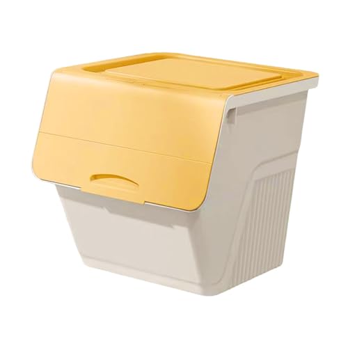 perfk Spielzeug-Aufbewahrungsbox, großes Fassungsvermögen, platzsparend, 56 l, stapelbar, Spielzeug-Organizer-Truhe, 39 x 40 x 39 cm, für Wohnzimmer, Gelb perfk Spielzeug-Aufbewahrungsbox, großes Fassungsvermögen, platzsparend, 56 l, stapelbar, Spielzeug-Organizer-Truhe, 39 x 40 x 39 cm, für Wohnzimmer, Gelb von perfk