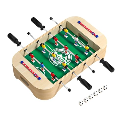 perfk Tischfußballtisch, pädagogisches interaktives Spielzeug, leicht, mit Ball und Punktezähler, Desktop-Fußballspiel als Partygeschenk im Freien, L von perfk