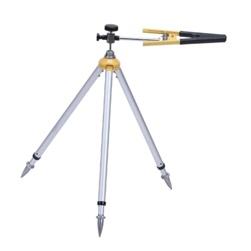 perfk Totalstation Zentrierstangenklemme Stativständer Stabilisatorständer Einstellbarer Messgerät Linealhalter Vermessungsstativ, Goldener Schwarzer Clip, 62 bis 88 cm perfk Totalstation Zentrierstangenklemme Stativständer Stabilisatorständer Einstellbarer Messgerät Linealhalter Vermessungsstativ, Goldener Schwarzer Clip, 62 bis 88 cm von perfk