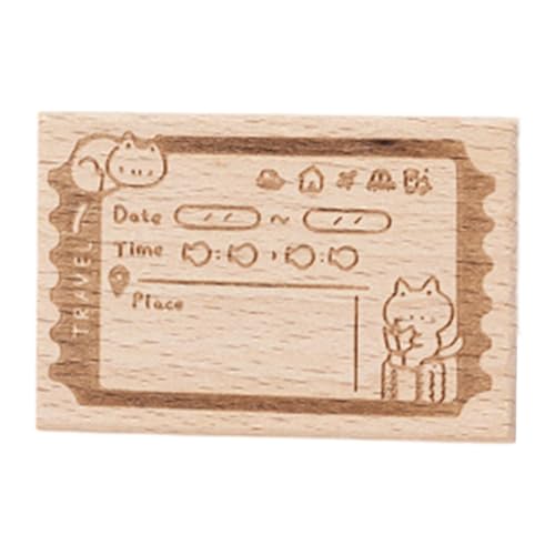 perfk auf Holz montierter Gummistempel, multifunktional, kreativ, tragbar, DIY-Bastel- und Scrapbooking-Zubehör für Tagebuch, Umschlag, Brief, Journal, Style D perfk auf Holz montierter Gummistempel, multifunktional, kreativ, tragbar, DIY-Bastel- und Scrapbooking-Zubehör für Tagebuch, Umschlag, Brief, Journal, Style D von perfk