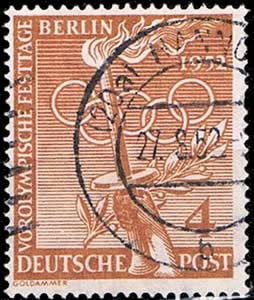 philaseum Briefmarken Berlin 1952, Mi.Nr. 88 Vorolympische Festtage, Gestempelt philaseum Briefmarken Berlin 1952, Mi.Nr. 88 Vorolympische Festtage, Gestempelt von philaseum