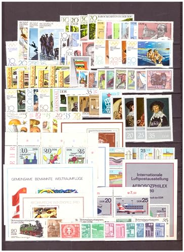 philaseum Briefmarken DDR, Jahrgang 1980, Postfrisch - komplett philaseum Briefmarken DDR, Jahrgang 1980, Postfrisch - komplett von philaseum