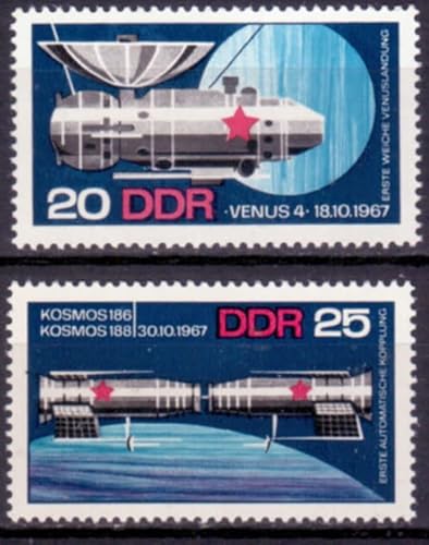 philaseum Briefmarken DDR 1968, Mi. Nr. 1341-1342, sowjetische Raumfahrt, Postfrisch von philaseum