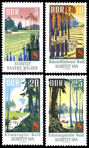 philaseum Briefmarken DDR 1969, Mi. Nr. 1462-1465, Waldschutz. Postfrisch philaseum Briefmarken DDR 1969, Mi. Nr. 1462-1465, Waldschutz. Postfrisch von philaseum