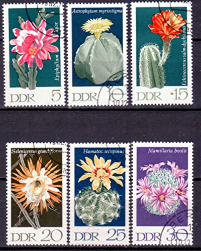 philaseum Briefmarken DDR 1970, Mi.Nr. 1625-1630, Kakteen (I). Gestempelt von philaseum