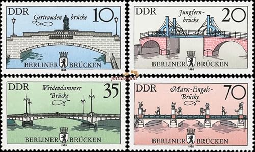 philaseum Briefmarken DDR 1985, Mi.Nr. 2972-2975, Historische Brücken in Berlin. Postfrisch philaseum Briefmarken DDR 1985, Mi.Nr. 2972-2975, Historische Brücken in Berlin. Postfrisch von philaseum