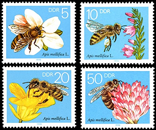 philaseum Briefmarken DDR 1990, Mi.Nr. 3295-3298, Die Biene, Postfrisch oder Gestempelt zur Wahl (Postfrisch) von philaseum