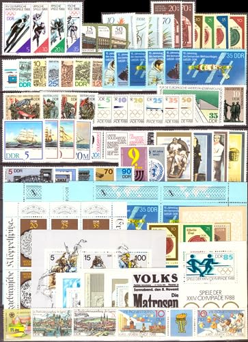 philaseum Briefmarken DDR Jahrgang 1988, Postfrisch - komplett philaseum Briefmarken DDR Jahrgang 1988, Postfrisch - komplett von philaseum