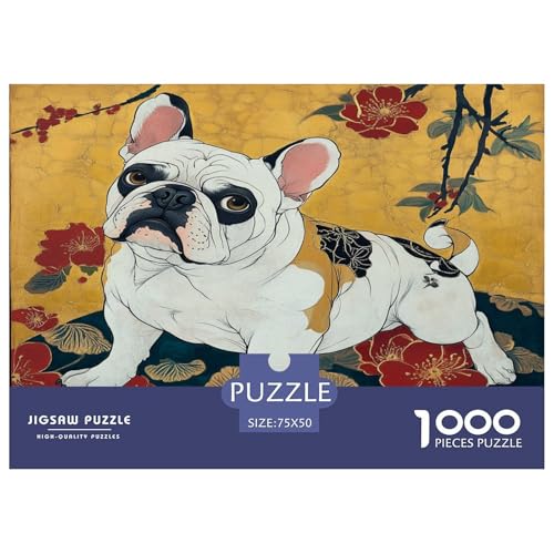 BULLHund Puzzlespiel 1000 Teile Puzzle Für Erwachsene Und Kinder Ab 14 Jahren, Erwachsenen Puzzlespiel Puzzel 1000pcs (75x50cm) von phszbzs
