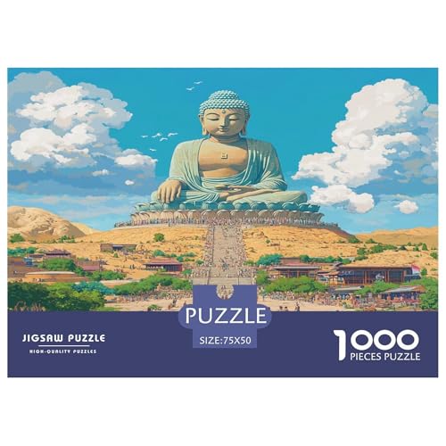 Buddha Puzzle 1000 Teile Erwachsener Kniffel Spaß Für Die Ganze Familie - Abwechslungsreiche 1000 Puzzleteilige Motive Puzzlespiel Erwachsene, Puzzel 1000pcs (75x50cm) von phszbzs