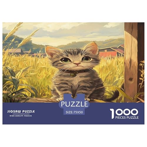 Chinesische Landkatze Puzzlespiel 1000 Teile Jigsaw Puzzle 1000 Puzzle FüR Erwachsene Kinder Senioren Erwachsenen Puzzlespiel Puzzel 1000pcs (75x50cm) von phszbzs