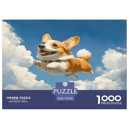 Corgi Puzzle 1000 Teile Puzzle Für Erwachsene Und Kinder Ab 14 Jahren Puzzel 1000pcs (75x50cm) von phszbzs