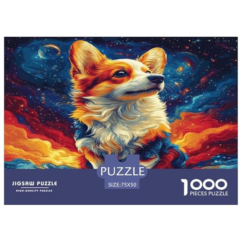 Corgi Puzzles1000 Teile, Puzzle Für Erwachsene, Geschicklichkeitsspiel Für Die Ganze Familie, Klassische Puzzle,Geburtstagsgeschenk Erwachsenen Puzzlespiel Puzzel 1000pcs (75x50cm) von phszbzs