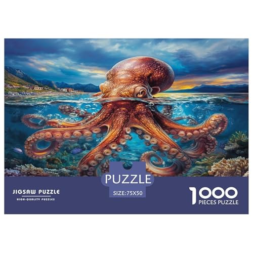 Eule 1000 Teile,Impossible Puzzle,Geschicklichkeitsspiel Für Die Ganze Familie, Erwachsenen Puzzlespiel Puzzel 1000pcs (75x50cm) von phszbzs