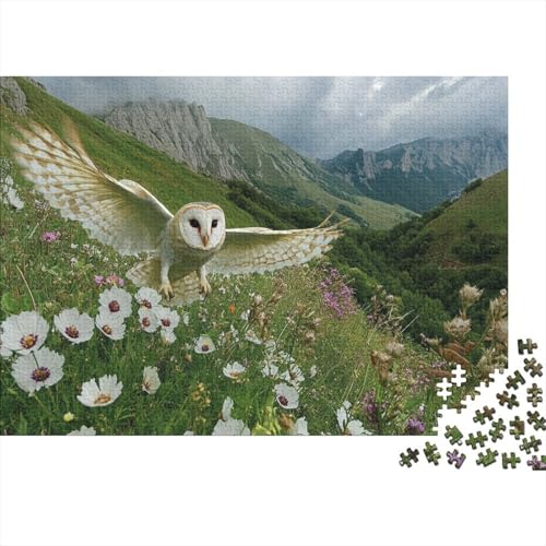 Eule Puzzlespiel 1000 Teile Puzzle Für Erwachsene Und Kinder Ab 14 Jahren, Puzzle-Motiv Erwachsenen Puzzlespiel Puzzel 1000pcs (75x50cm) von phszbzs