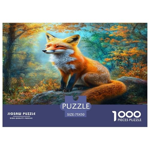 Fuchs Puzzle 1000 Teile Erwachsener Kniffel Spaß Für Die Ganze Familie - Abwechslungsreiche 1000 Puzzleteilige Motive Puzzle Erwachsene, Puzzel 1000pcs (75x50cm) von phszbzs