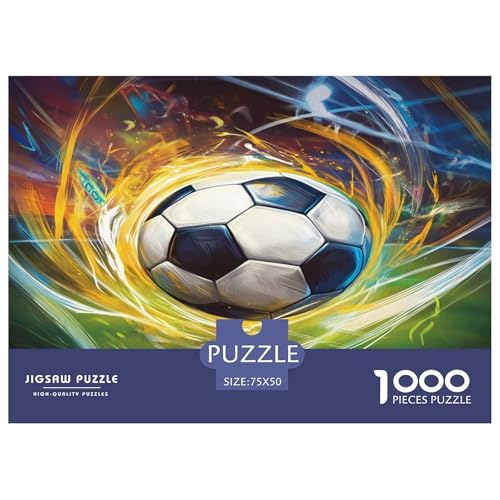 Fußball Puzzlespiel 1000 Teile Puzzles Für Erwachsene Lernspiel Herausforderung Spielzeug 1000 Teile Puzzles Für Erwachsene Kinder Erwachsenen Puzzlespiel Puzzel 1000pcs (75x50cm) von phszbzs