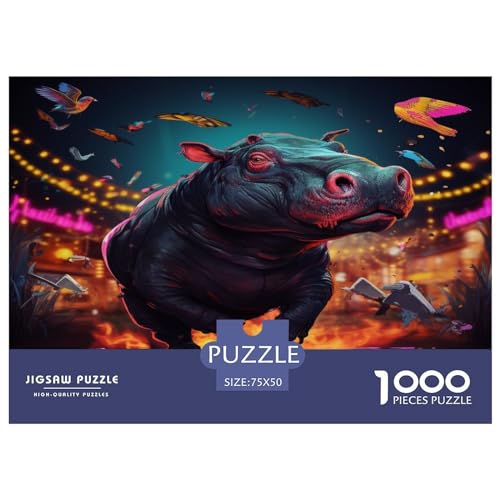 Guinea Schweins Explore Space 1000 Teile, Impossible Puzzle,Geschicklichkeitsspiel Für Die Ganze Familie, Erwachsenenpuzzle Ab 14 Jahren Puzzel 1000pcs (75x50cm) von phszbzs