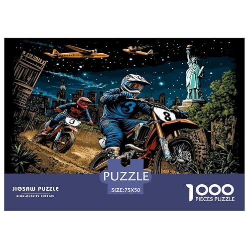 Hirschgott 1000 Stück Puzzles Für Erwachsene Teenager Stress Abbauen Familien-Puzzlespiel 1000-teiliges Puzzle Kinder Lernspiel Spielzeug Geschenk Puzzel 1000pcs (75x50cm) von phszbzs