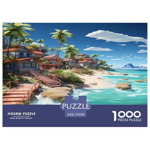 Holiday Bay Puzzle 1000 Teile Erwachsener Kniffel Spaß Für Die Ganze Familie - Abwechslungsreiche 1000 Puzzleteilige Motive Puzzlespiel Erwachsene, Puzzel 1000pcs (75x50cm) von phszbzs