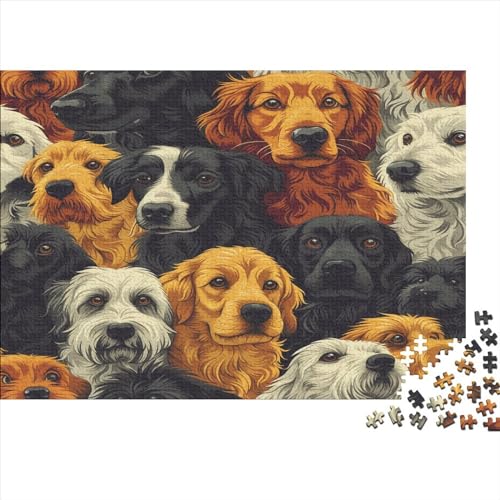 Hund Puzzles1000 Teile, Puzzle Für Erwachsene, Geschicklichkeitsspiel Für Die Ganze Familie, Klassische Puzzle,Geburtstagsgeschenk Erwachsenen Puzzlespiel Puzzel 1000pcs (75x50cm) von phszbzs
