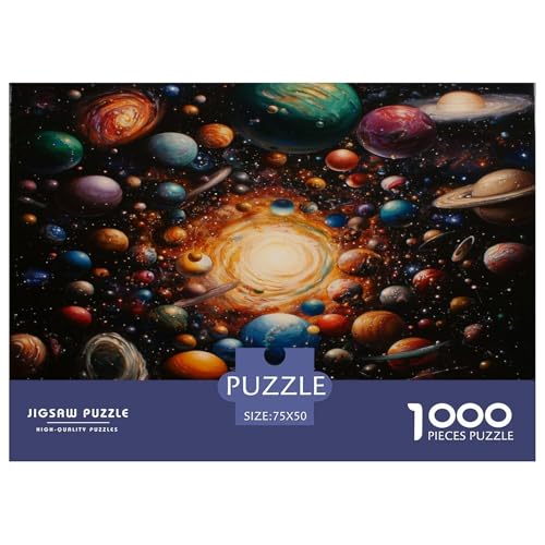 Kosmische Galaxie Puzzle 1000 Teile Erwachsener Kniffel Spaß Für Die Ganze Familie - Abwechslungsreiche 1000 Puzzleteilige Motive Puzzlespiel Erwachsene, Puzzel 1000pcs (75x50cm) von phszbzs