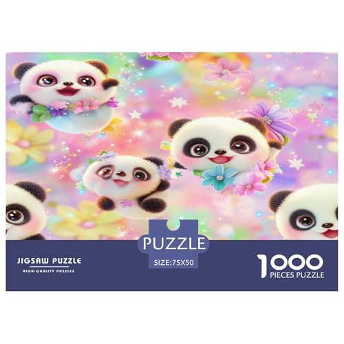 Panda Puzzlespiel 1000 Teile Puzzles Für Erwachsene Lernspiel Herausforderung Spielzeug 1000 Teile Puzzles Für Erwachsene Kinder Erwachsenen Puzzlespiel Puzzel 1000pcs (75x50cm) von phszbzs