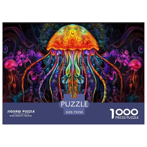 Quallen Puzzle 1000 Teile Puzzle Für Erwachsene Und Kinder Ab 14 Jahren Puzzel 1000pcs (75x50cm) von phszbzs