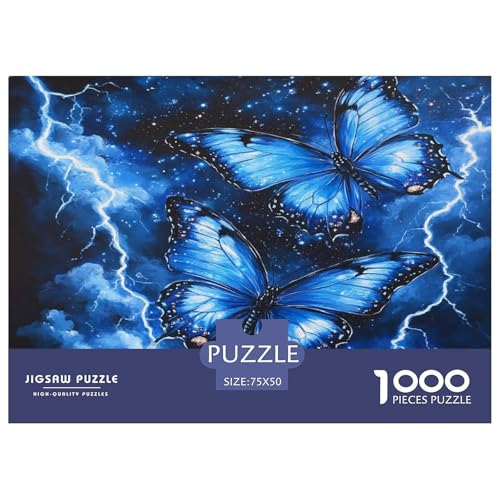 Schmetterling Puzzlespiel 1000 Teile Puzzles Für Erwachsene Lernspiel Herausforderung Spielzeug 1000 Teile Puzzles Für Erwachsene Kinder Erwachsenen Puzzlespiel Puzzel 1000pcs (75x50cm) von phszbzs