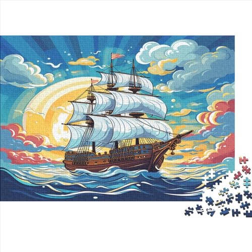 Segelboots Puzzlespiel 1000 Teile Puzzle Für Erwachsene Und Kinder Ab 14 Jahren, Puzzle Erwachsenen Puzzlespi Puzzel 1000pcs (75x50cm) von phszbzs