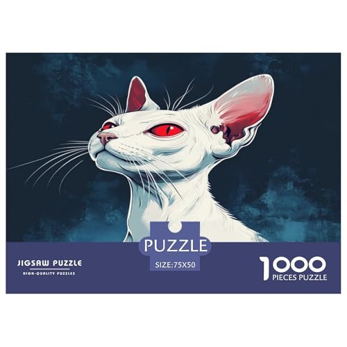 Sphinx Katze Puzzle 1000 Teile Erwachsene Puzzles Für Erwachsene Klassische Puzzles 1000 Teile Erwachsene Puzzlespiel Schwer Pädagogisches Spielzeug Erwachsene Kinder Puzzel 1000pcs (75x50cm) von phszbzs