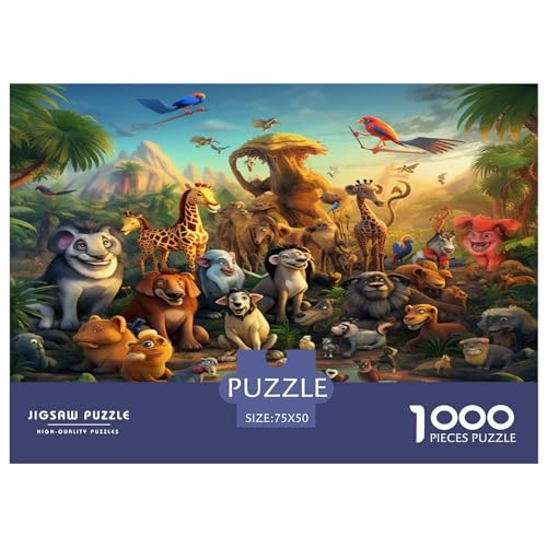 Tierwelt 1000 Teile Puzzle Für Erwachsene, Hochwertige Recycelbare MateriAußerirdische Und Druck Puzzlespiel, Familienspiel, Geschenk Für Liebhaber Oder Freunde Puzzel 1000pcs (75x50cm) von phszbzs