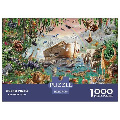 Tierwelt Puzzle 1000 Teile,für Erwachsene, Impossible Puzzle,farbenfrohes Legespiel,Geschicklichkeitsspiel Für Die Ganze Familie,Erwachsenenpuzzle Puzzel 1000pcs (75x50cm) von phszbzs