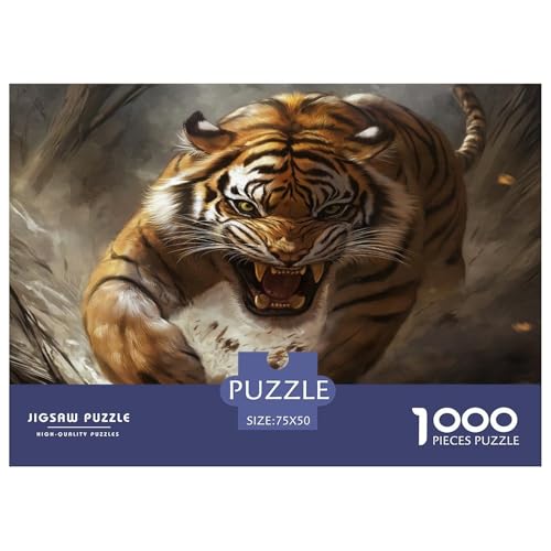 Tiger Puzzle 1000 Teile Für Erwachsene Und Kinder Ab 14 Jahren Für Stressabbauer Puzzel 1000pcs (75x50cm) von phszbzs